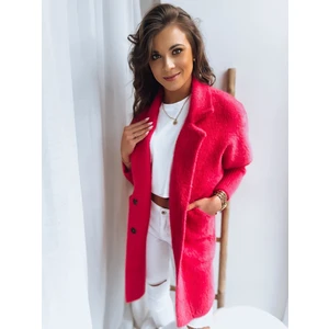 Women's coat from alpaca RITA II pink Dstreet