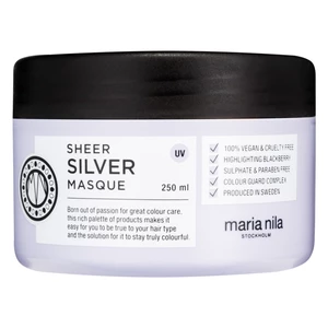 Maria Nila Sheer Silver Hair Masque maska wzmacniająca do włosów siwych i platynowego blondu 250 ml