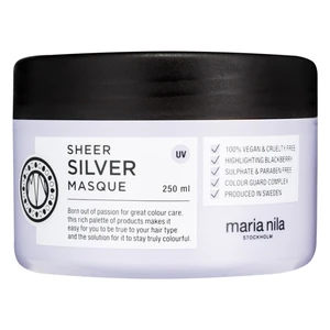 Maria Nila Sheer Silver hydratační a vyživující maska pro blond vlasy 250 ml