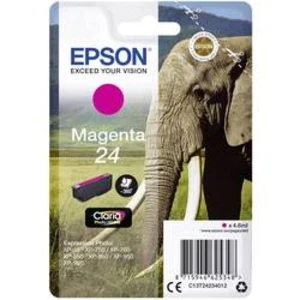 Epson originální ink C13T24234012, T2423, magenta, 4, 6ml, Epson