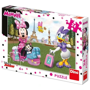 Dino Puzzle Minnie v Paríži 24 dielikov