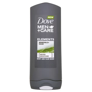 Dove Men+Care Elements sprchový gél na tvár a telo 2 v 1 400 ml