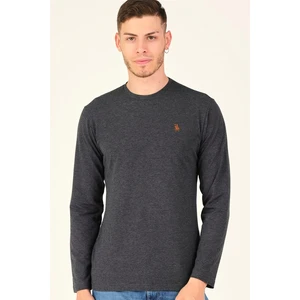 T8588 DEWBERRY BIKE COLLAR MEN'S SWEATSHIRT-ANTHRACITIS