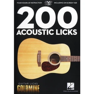 Hal Leonard 200 Acoustic Licks - Guitar Licks Goldmine Nuty