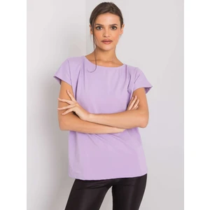 Women's light purple one-color t-shirt