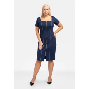 Karko Woman's Dress SC132 Navy Blue