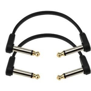 D'Addario Flat Patch Cable Nero 10 cm Angolo - Angolo