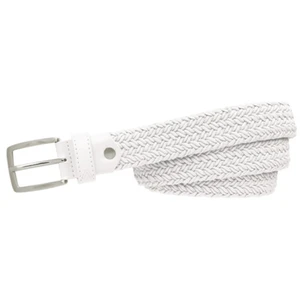 Alberto Belt Basic Braided Womens White 95