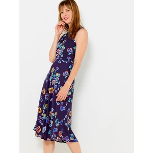 Dark purple floral dress CAMAIEU - Women