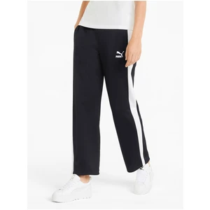 White-Black Women's Wide Sweatpants Puma - Women