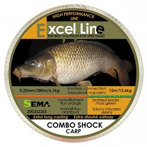 Sema vlasec combo shock carp oranžová 300 m-průměr 0,22 mm / nosnost 6,1 kg