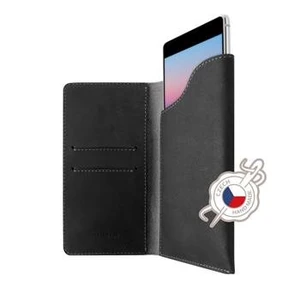 Kožené puzdro FIXED Pocket Book pre Apple iPhone 6 Plus/6S Plus/7 Plus/8 Plus/XS Max, sivé