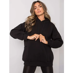 Black cotton sweatshirt