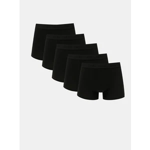 Jack&Jones 5 PACK - pánske boxerky JACTONE 12176266 Black L