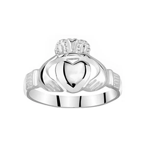 Silvego Dámsky Celostříbrný prsteň Claddagh ZTR96391 59 mm