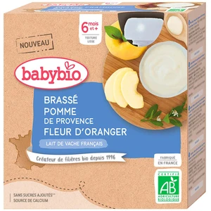 BABYBIO Brass jablko pomarančový kvet 4x85 g