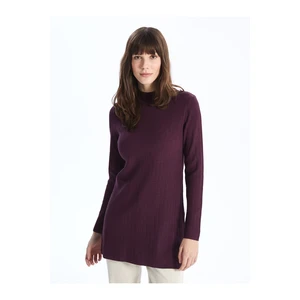 LC Waikiki Half Turtleneck Plain Long Sleeve Women's Knitwear Tunic