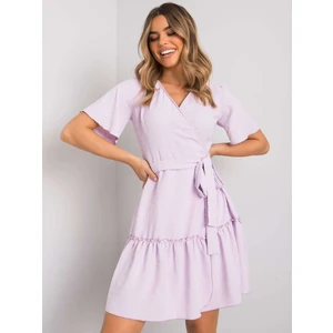 Light purple dress with a tie