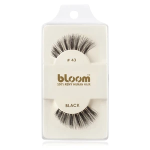 Bloom Natural nalepovací řasy z přírodních vlasů No. 43 (Black) 1 cm