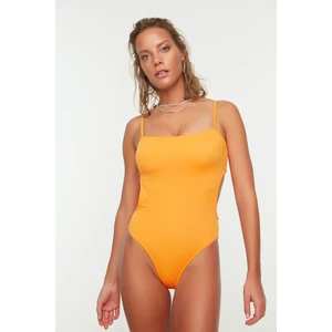 Trendyol Orange Cut Out Detailed Swimsuit