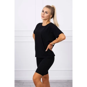 Set of top+leggings black