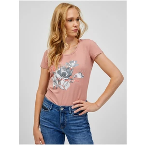 Pink Women's T-Shirt Guess Anuke - Women