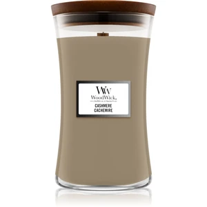 Woodwick Cashmere vonná svíčka s dřevěným knotem 609,5 g