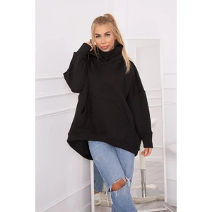 Oversize insulated sweatshirt black