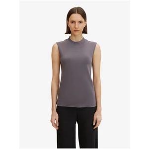 Grey Women's Basic Tank Top Tom Tailor - Women