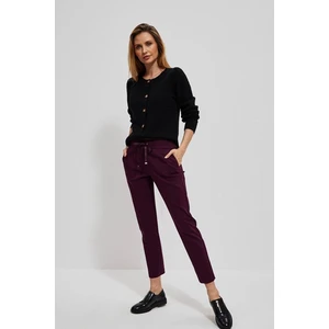 Trousers with fold