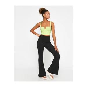 Koton High Waist Spanish Leg Pants