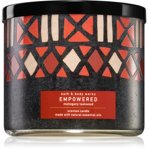 Bath & Body Works Mahogany Teakwood vonná sviečka s esenciálnymi olejmi I. 411 g