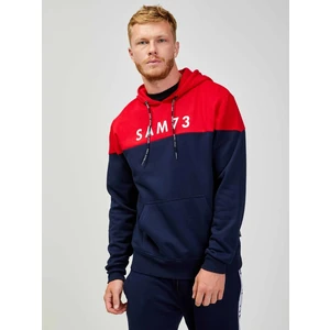 SAM73 Red-Blue Men's Hoodie SAM 73 Eldos - Men