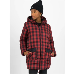 Black-red Plaid Quilted Jacket Blutsgeschwister - Women