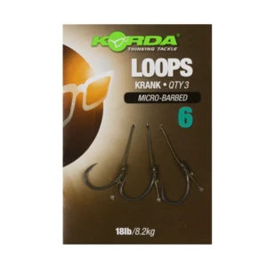 Korda hotové náväzce loop rigs krank micro barbed 8,2 kg-háčik 4