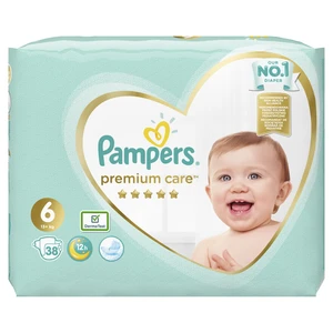 PAMPERS Premium Care jednorázové pleny, vel. 6, 38 ks, 13 kg+