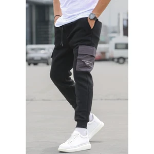 Madmext Black Pocket Detailed Sweatpants 5475