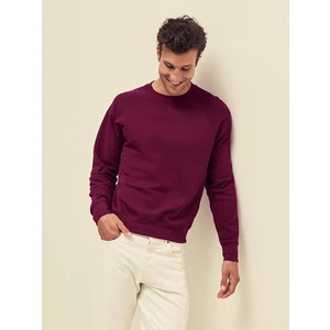 Burgundowa bluza męska Raglan Sweat Fruit of the Loom