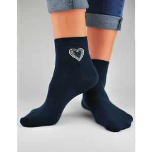 NOVITI Woman's Socks SB027-W-01 Navy Blue