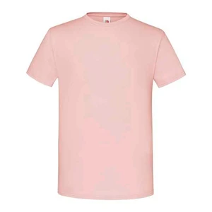 Men's Powder T-shirt Combed Cotton Iconic Sleeve Fruit of the Loom