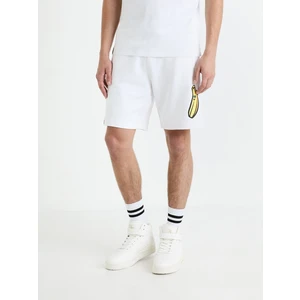 White Men's Tracksuit Shorts Celio Fortnite