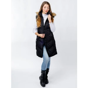 Women's quilted vest GLANO - black