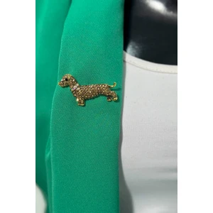 Brooch Dog A-2-21-6 gold color