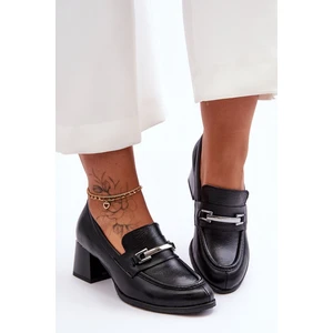 Comfortable leather pumps black Damira