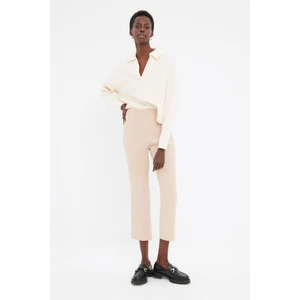 Trendyol Stone High Waist Trousers