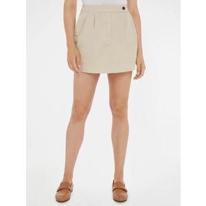 Beige Ladies Mini Skirt Tommy Hilfiger - Women