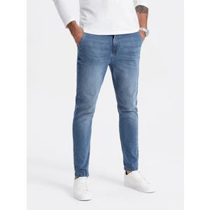 Ombre Men's denim pants CARROT FIT - blue