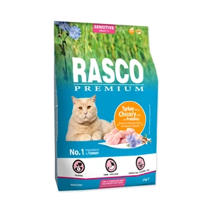 Rasco Premium Cat Sensitive, Turkey, Chicory, Root Lactic acid bacteria 2kg