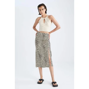 DEFACTO Regular Fit Printed Midi Skirt