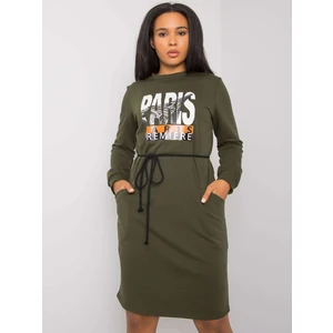 Khaki cotton dress Lareen